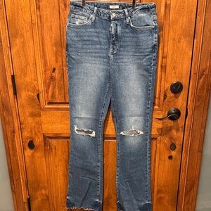 Forever 21 Blue Straight Leg Jeans